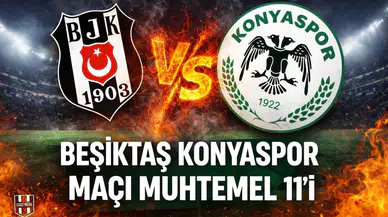 Eagle Media’nın Beşiktaş Konyaspor maçı muhtemel 11’i
