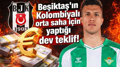 Beşiktaş'ın Kolombiyalı orta saha için yaptığı dev teklif!