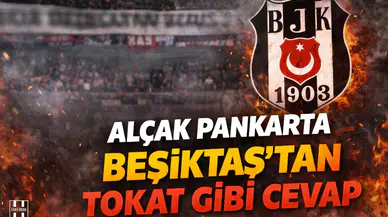 YUNANİSTAN'DAKİ ALÇAK PANKARTA BEŞİKTAŞ'TAN TOKAT GİBİ CEVAP!