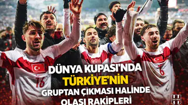 Dünya Kupası'nda Türkiye'nin gruptan çıkması halinde olası rakipleri
