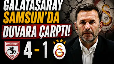 Galatasaray Samsun’da duvara çarptı