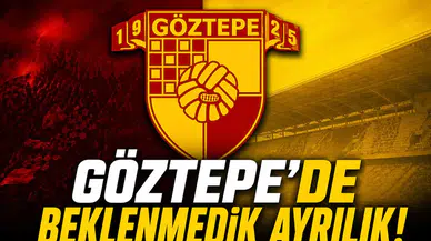 Göztepe'de beklenmedik ayrılık!