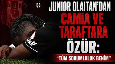 Junior Olaitan’dan camia ve taraftara özür: "Tüm sorumluluk benim"