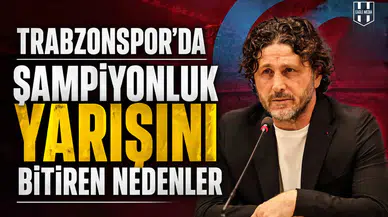 Trabzonspor’da şampiyonluk yarışını bitiren nedenler