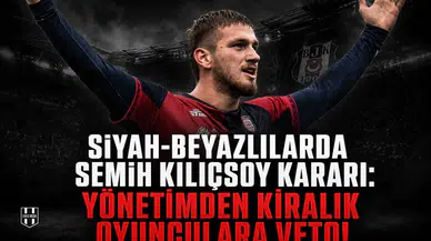 Siyah-Beyazlılarda Semih Kılıçsoy kararı:Yönetimden kiralık oyunculara veto!
