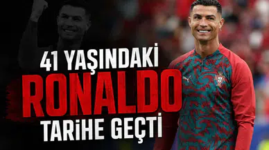 41 yaşındaki Ronaldo tarihe geçti