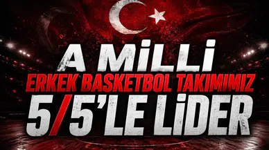 A Milli Erkek Basketbol Takımımız 5/5'le Lider