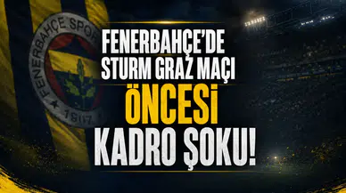 Fenerbahçe'de Sturm Graz Maçı Öncesi Kadro Şoku! O İsim Çizildi...