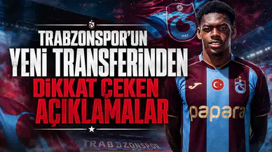 Trabzonspor'un Yeni Transferinden Dikkat Çeken Açıklamalar