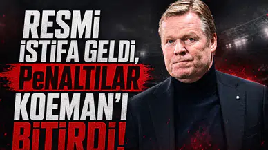 Resmi istifa geldi penaltılar Koeman'ı bitirdi