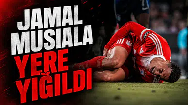 Bayern Münih maçında korkutan anlar Jamal Musiala yere yığıldı