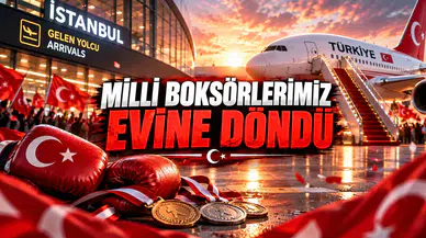 Milli Boksörlerimiz Evine Döndü