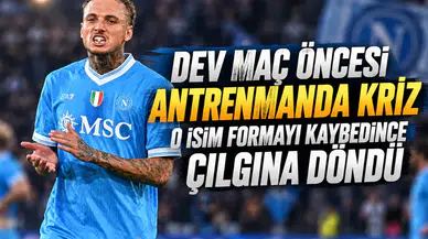 Dev maç öncesi antrenmanda kriz o isim formayı kaybedince çılgına döndü