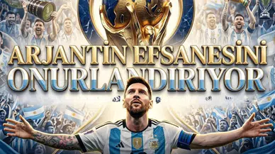 Messi için statlarda saygı duruşu