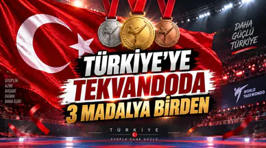 Türkiye'ye Tekvandoda 3 Madalya Birden