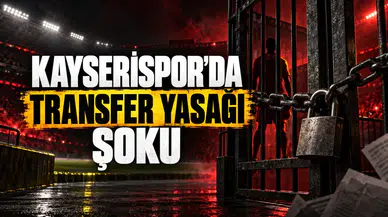 Kayserispor'da transfer yasağı şoku