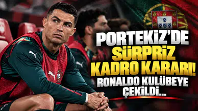 Portekiz’de Sürpriz Kadro Kararı! Ronaldo Kulübeye Çekildi...