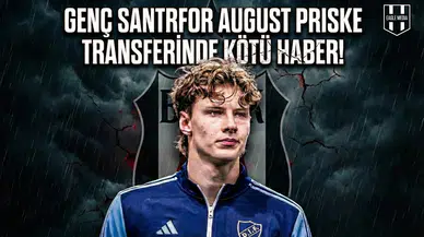 Genç santrfor August Priske transferinde kötü haber!
