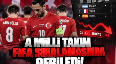 A Milli Takım FIFA Sıralamasında Geriledi!