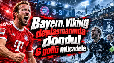 Bayern, Viking deplasmanında dondu! 6 gollü mücadele