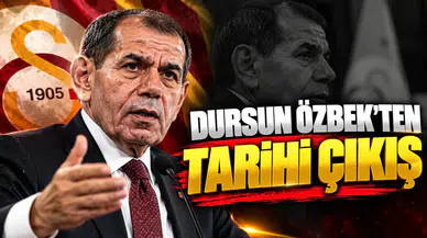 Dursun Özbek'ten tarihi çıkış