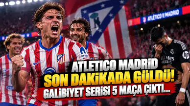 Atletico Madrid Son Dakikada Güldü! Galibiyet Serisi 5 Maça Çıktı...