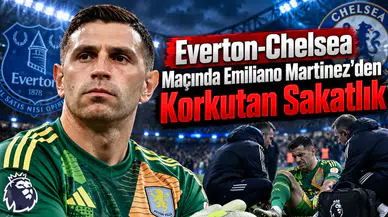 Everton-Chelsea Maçında Emiliano Martínez'den Korkutan Sakatlık