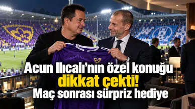 Acun Ilıcalı'nın özel konuğu dikkat çekti! Maç sonrası sürpriz hediye