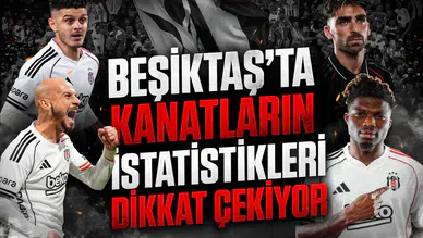 Beşiktaş’ta kanatların istatistikleri dikkat çekiyor