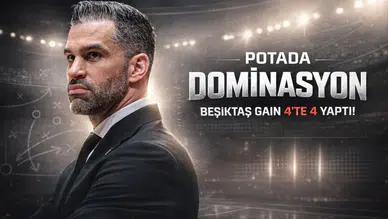 Potada dominasyon: Beşiktaş Gain 4'te 4 yaptı