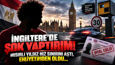 İngiltere'de Şok Yaptırım! Mısırlı Yıldız Hız Sınırını Aştı, Ehliyetinden Oldu...