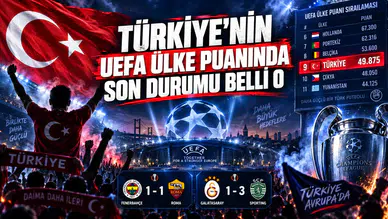 TÜRKİYE’NİN UEFA ÜLKE PUANINDA SON DURUMU BELLİ OLDU