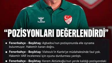 Anthony Taylor'dan Beşiktaş maçlarındaki hakem kararlarına ilişkin açıklama