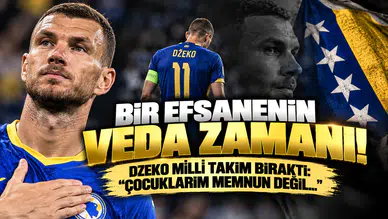 Bir Efsanenin Veda Zamanı! Dzeko Milli Takım Bıraktı: "Çocuklarım Memnun Değil..."