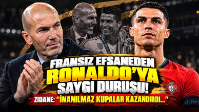 Fransız Efsaneden Ronaldo’ya Saygı Duruşu! Zidane: "İnanılmaz Kupalar Kazandırdı..."