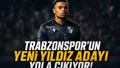 Trabzonspor'un yeni yıldız adayı yola çıkıyor!