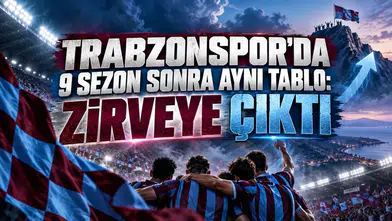 Trabzonspor'da 9 sezon sonra aynı tablo: Zirveye çıktı!