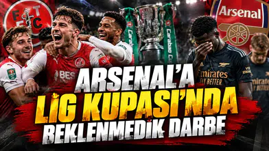 Arsenal'a Lig Kupası'nda beklenmedik darbe
