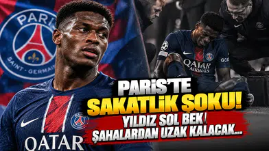 Paris’te Sakatlık Şoku! Yıldız Sol Bek Sahalardan Uzak Kalacak...