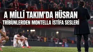 A Milli Takım'da hüsran tribünlerden Montella istifa sesleri
