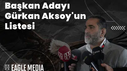 Başkan Adayı Gürkan Aksoy'un Listesi Belli Oldu!