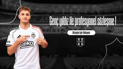 Genç yıldız ile profesyonel sözleşme !
