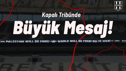 Kapalı Tribünde Büyük Mesaj!