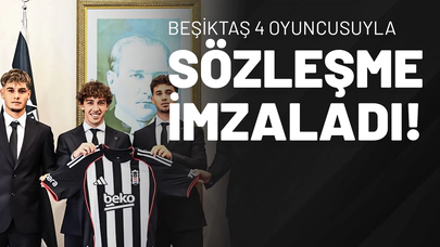 Beşiktaş 4 Oyuncusuyla Sözleşme İmzaladı!