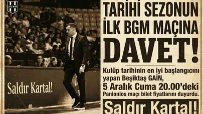 Tarihi sezonun ilk BGM maçına davet! Beşiktaş GAİN bilet fiyatlarını açıkladı