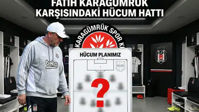 Beşiktaş’ın Fatih Karagümrük karşısındaki hücum hattı