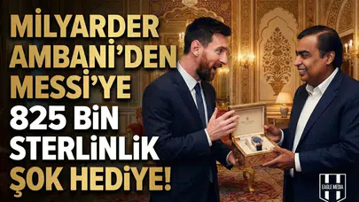 Milyarder Ambani’den Messi’ye 825 bin sterlinlik şok hediye!