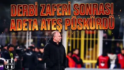 Sergen Yalçın derbi zaferi sonrası adeta ateş püskürdü