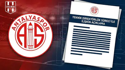 Antalyaspor'dan teknik direktörlük süreciyle İlişkin açıklama!