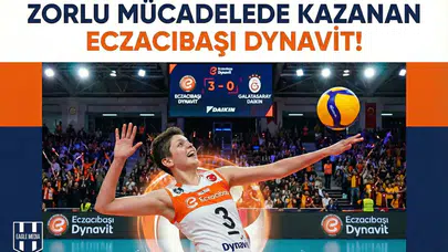 Zorlu mücadelede kazanan Eczacıbaşı Dynavit!